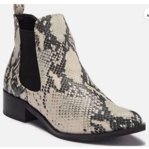 Steve Madden women’s barrel snake print Ankle boots Booties Size 8